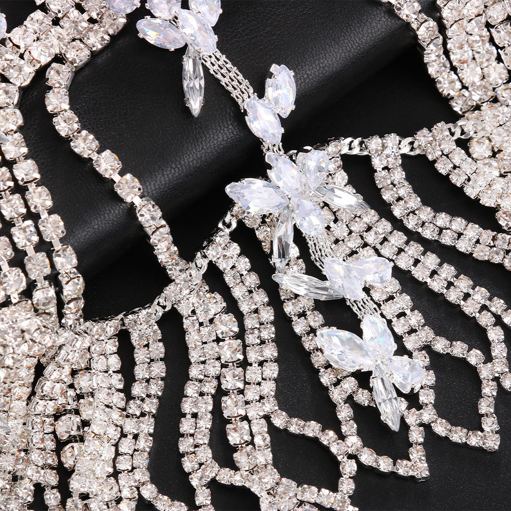Crystal Tassel Headpiece for Glamorous Bridal Style