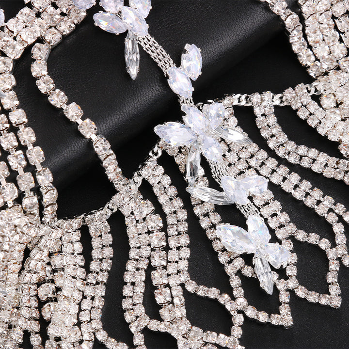 Crystal Tassel Headpiece for Glamorous Bridal Style