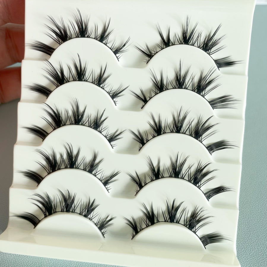 False Eyelashes for Bold, Bushy Cartoon-Style Eyes