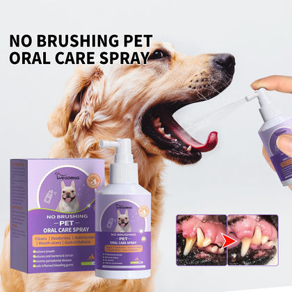 Pet Dental Care - Dog & Cat Toothbrush and Breath Freshener