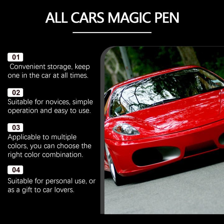 Car Scratch Repair Pen for Light Paint Scuffs, Portable