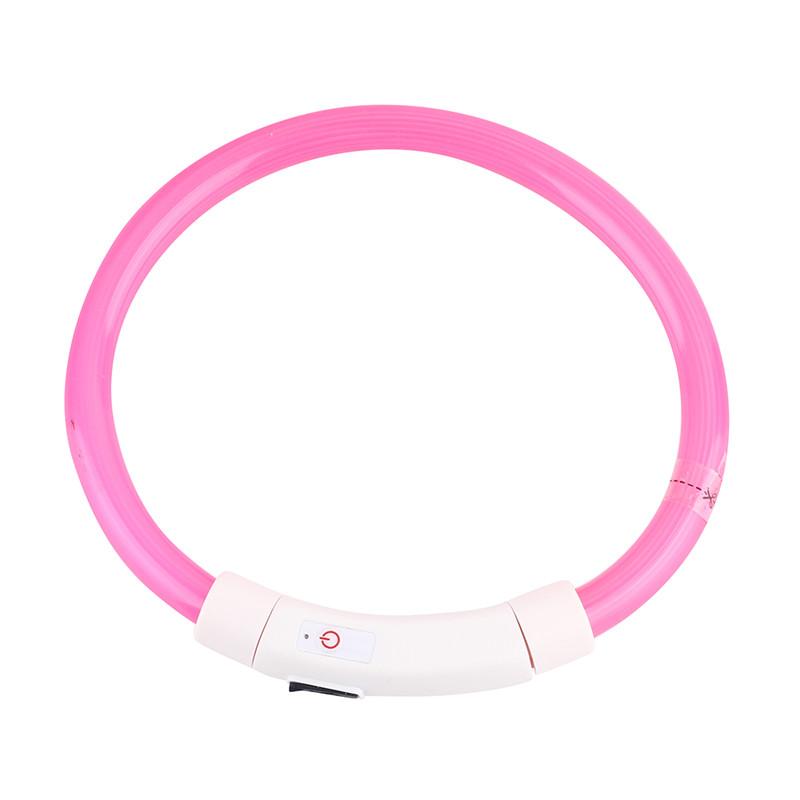 Rechargeable LED Dog Collar That Glows on Night Walks