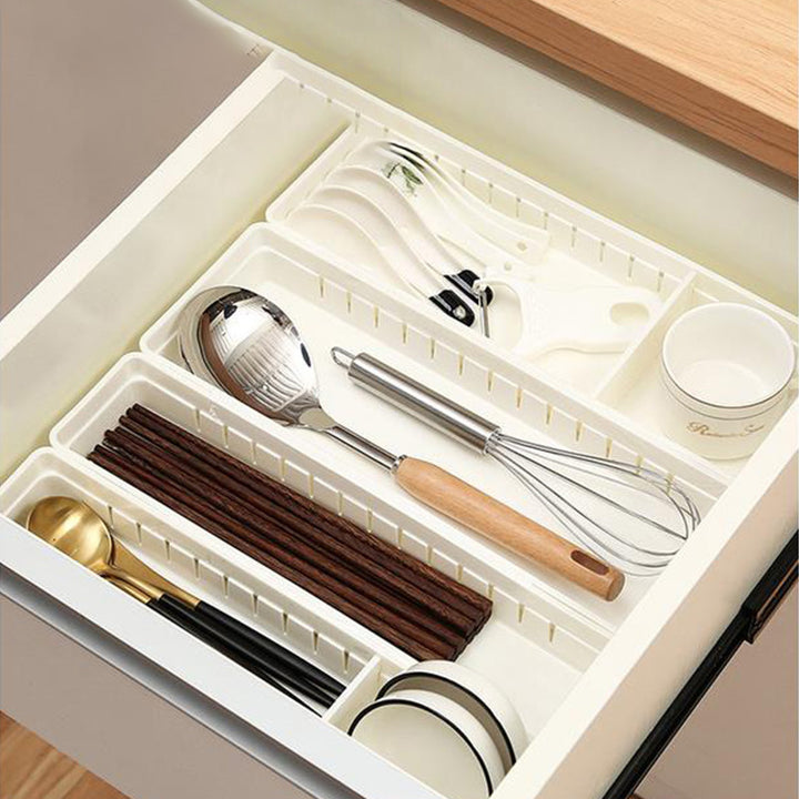 Adjustable Drawer Organizer Tray for Kitchen & Desk