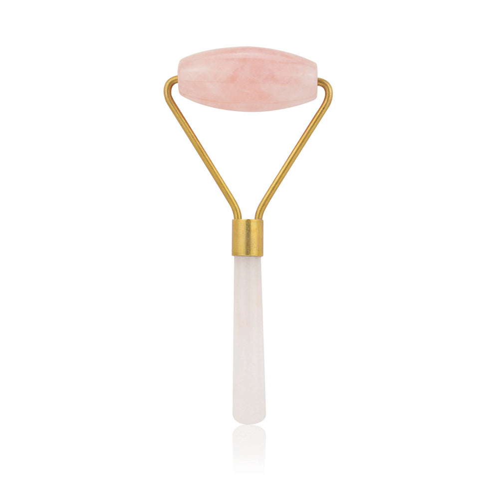 Rose Quartz Facial Massage Set — Smooth Wrinkles, Boost Glow
