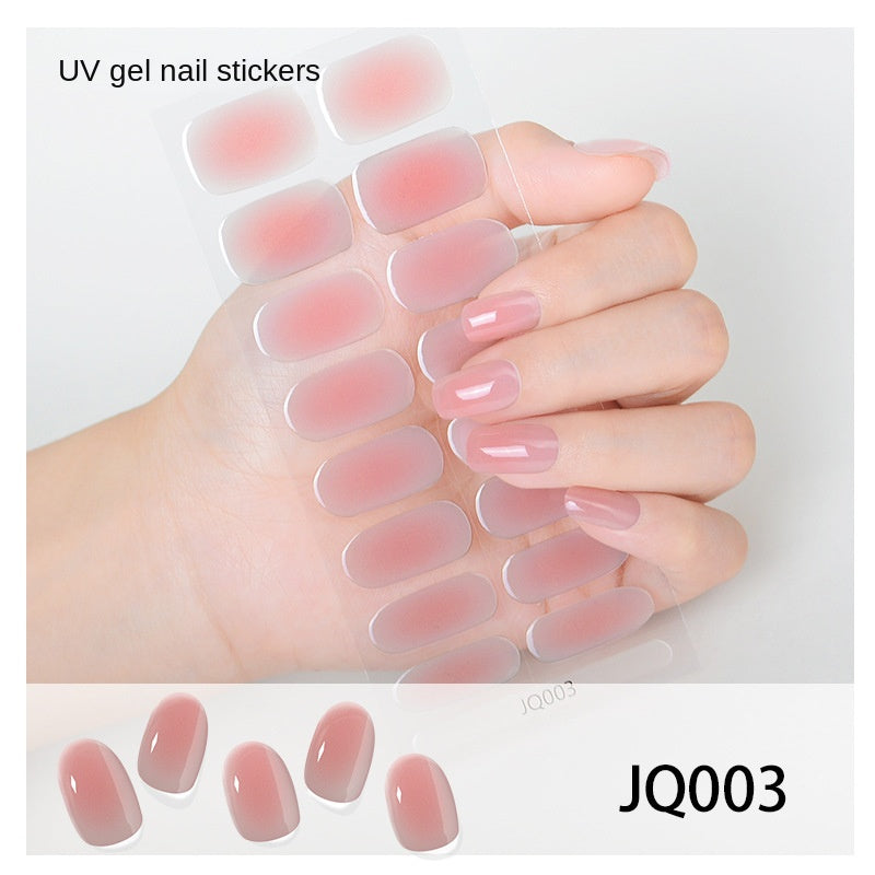 Semi-Cured UV Gel Nail Stickers — Salon Art in Seconds
