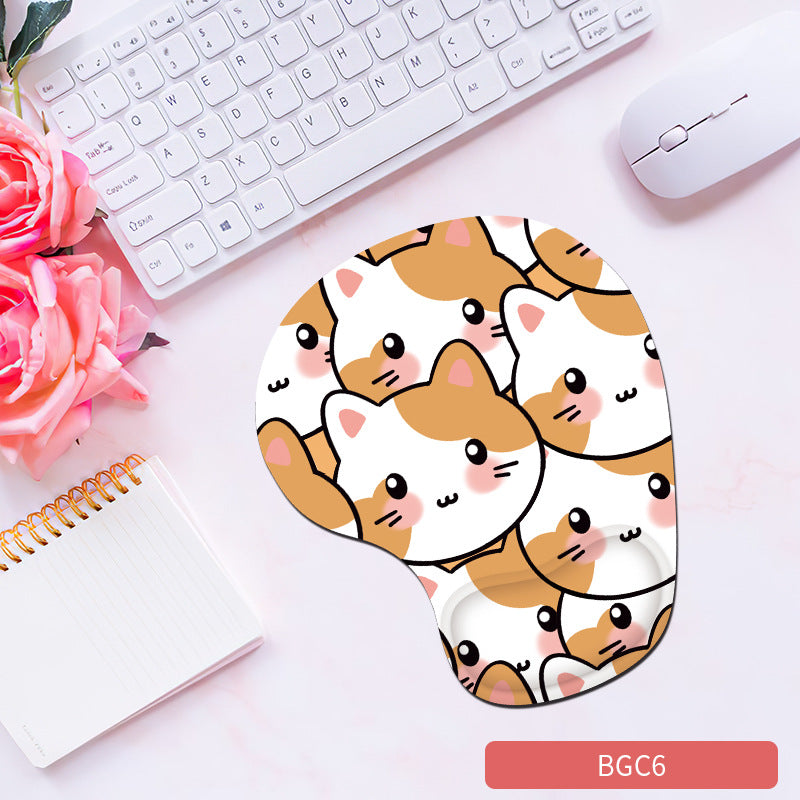Silicone Wrist Mouse Pad with Cushioned Wrist Support