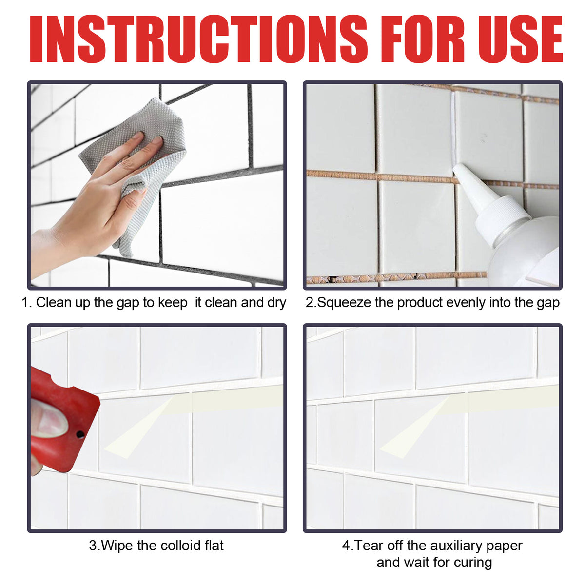 Tile Grout Repair Filler for Clean, Protected Joints
