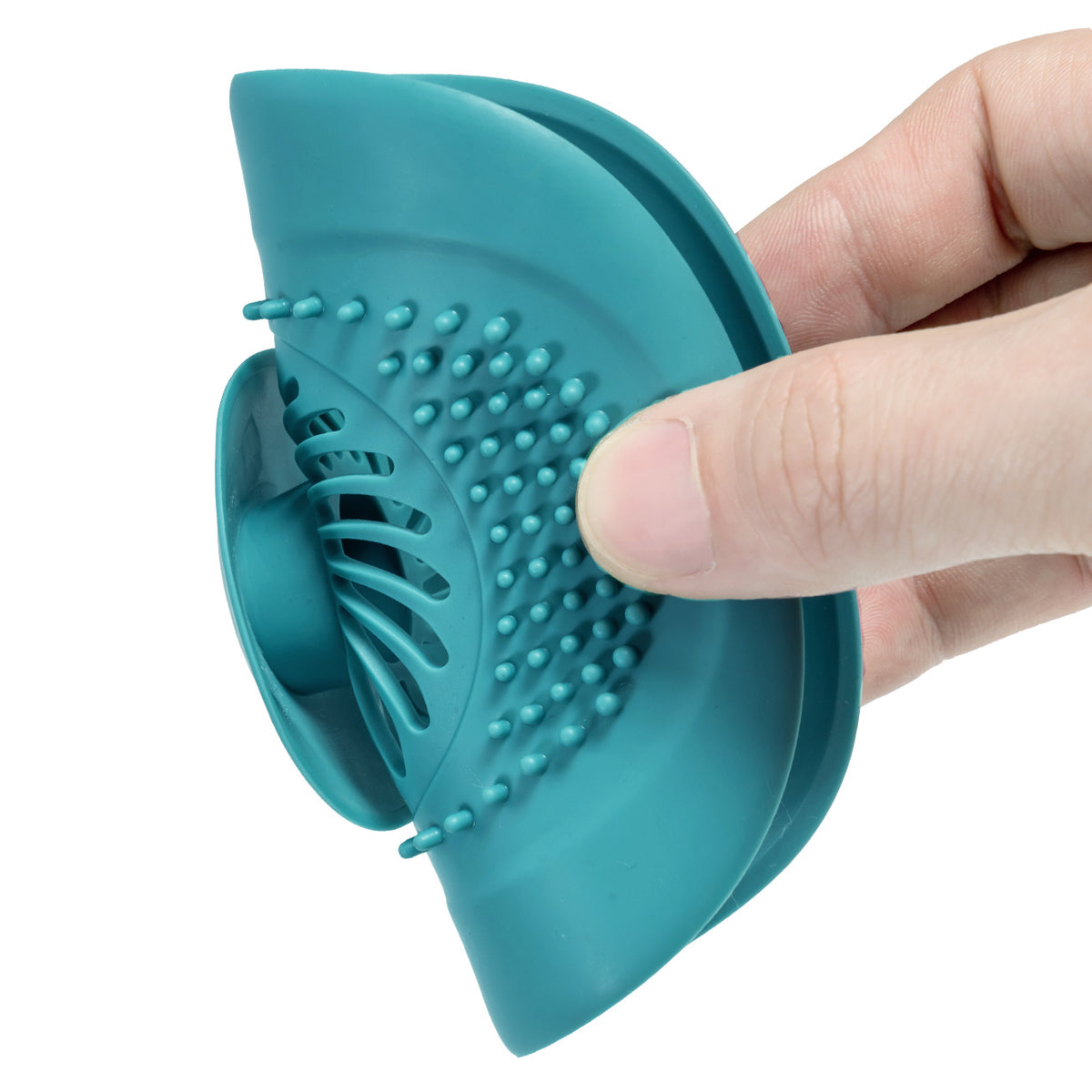 Silicone Hair Catcher Drain Cover with Press Stopper