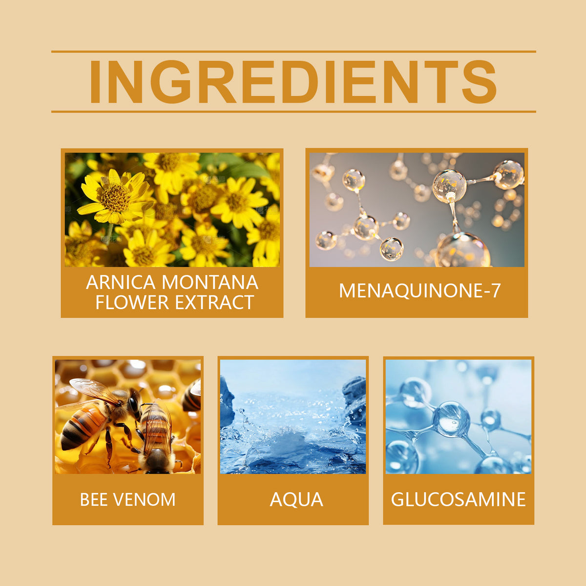 Bee Venom Joint Cream for Daily Joint Massage Relief
