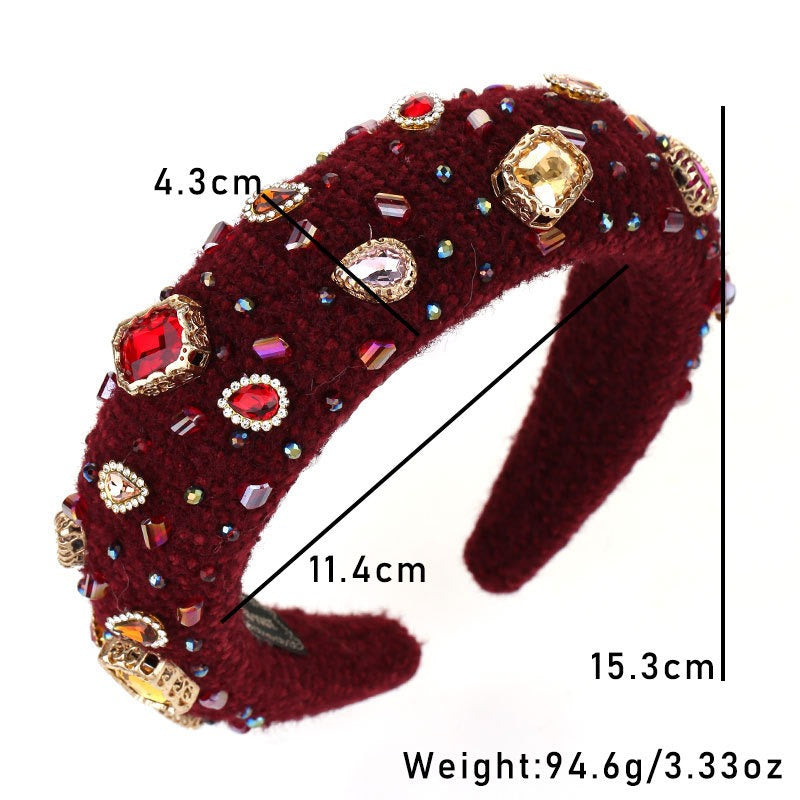 Baroque Crystal Hair Hoop For Instant Occasion Glamour