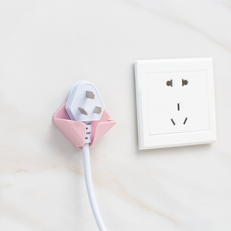 Plug Holder Cable Organizer for Tidy, Drill-Free Walls