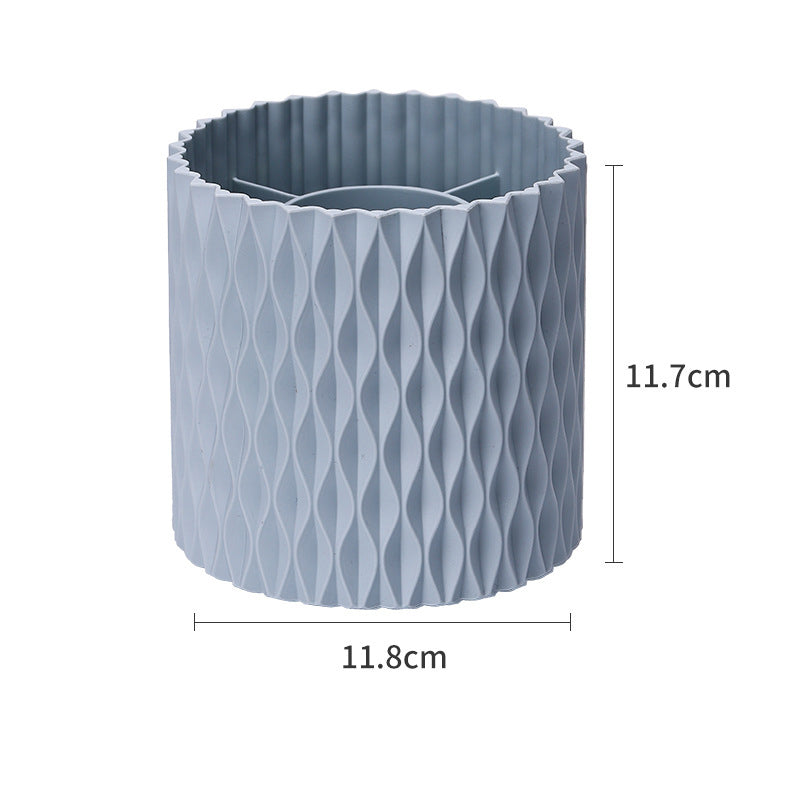 Rotating Makeup Brush Holder, 360° Spin Storage Bucket