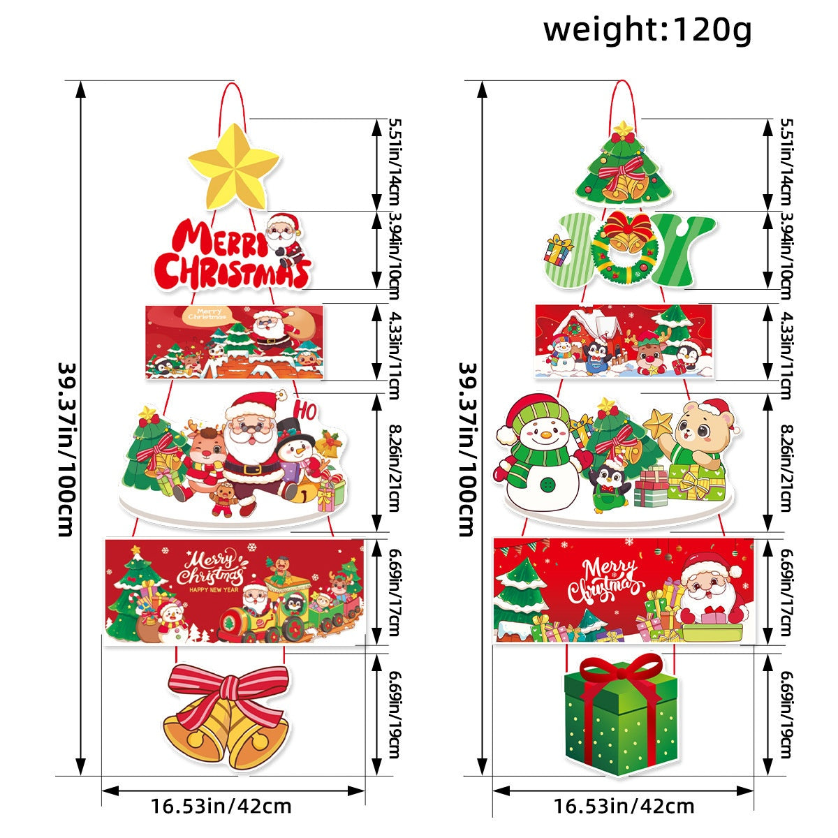 Christmas Door Decoration Set – Cheerful Entryway