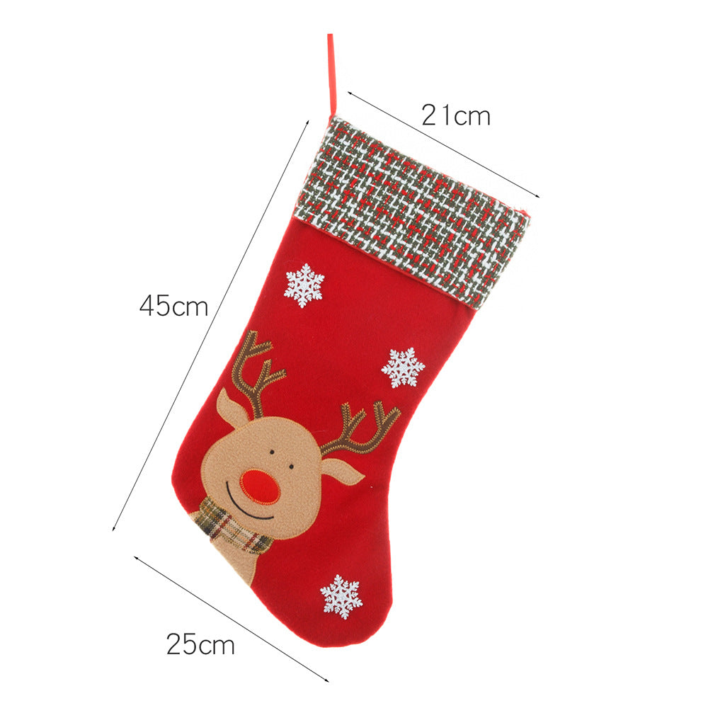 Christmas Stocking Set With Festive Character Designs