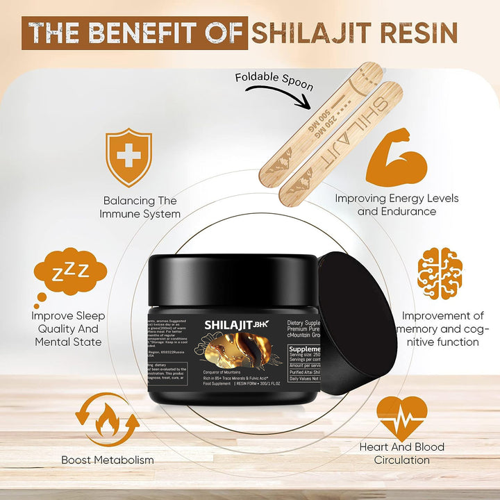 Pure Himalayan Shilajit Resin — 85+ Trace Minerals