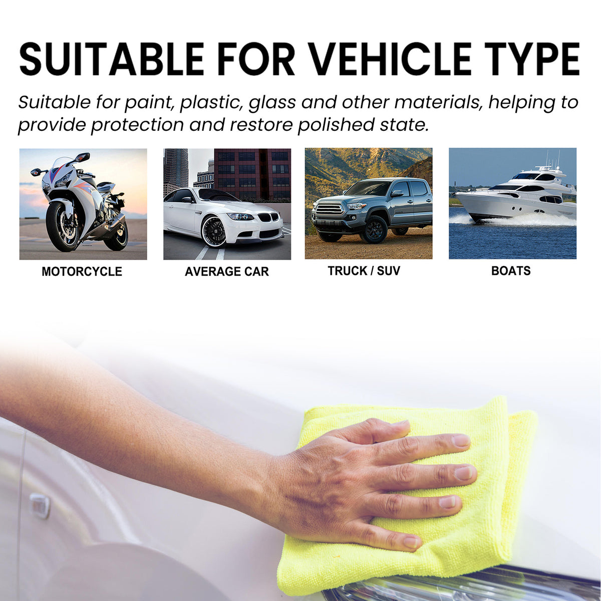 3-in-1 Car Coating Spray for Waterless Shine & Protection