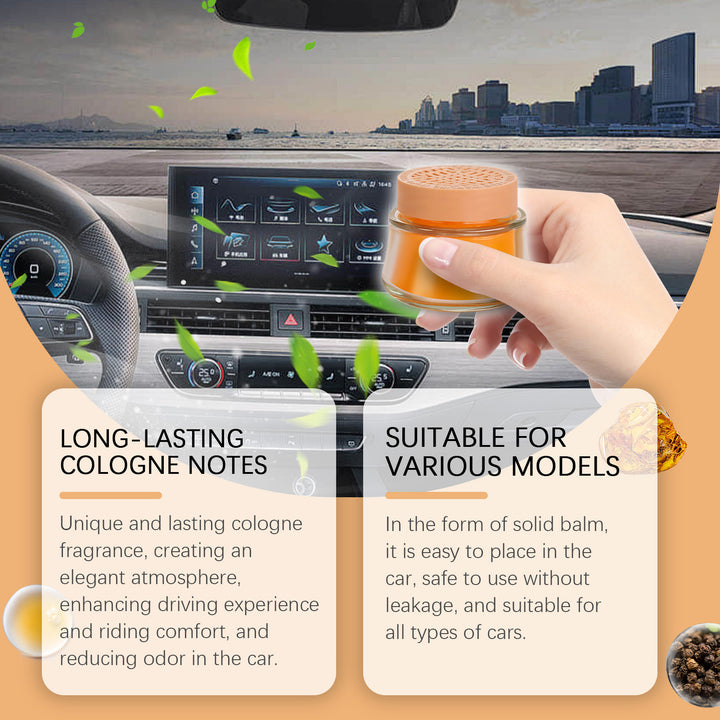 Solid Car Air Freshener Balm for Lasting Odor Control