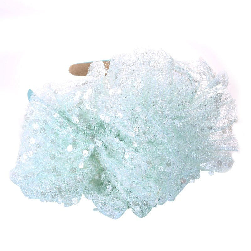 Sequin Bow Hairband for Sparkling Statement Style