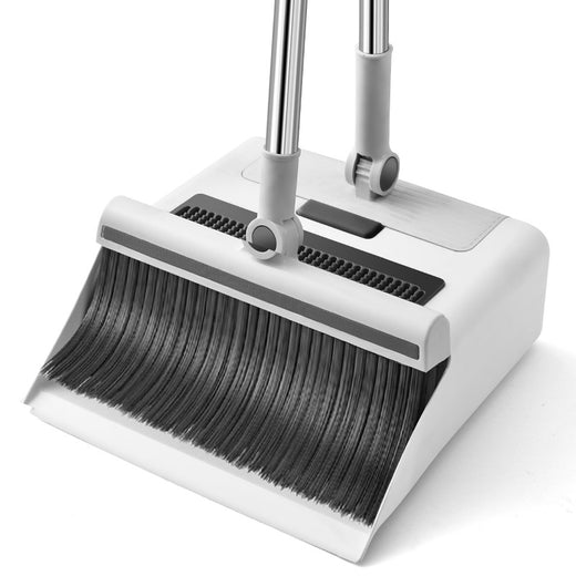 3-in-1 Folding Broom & Dustpan Set for Small Spaces