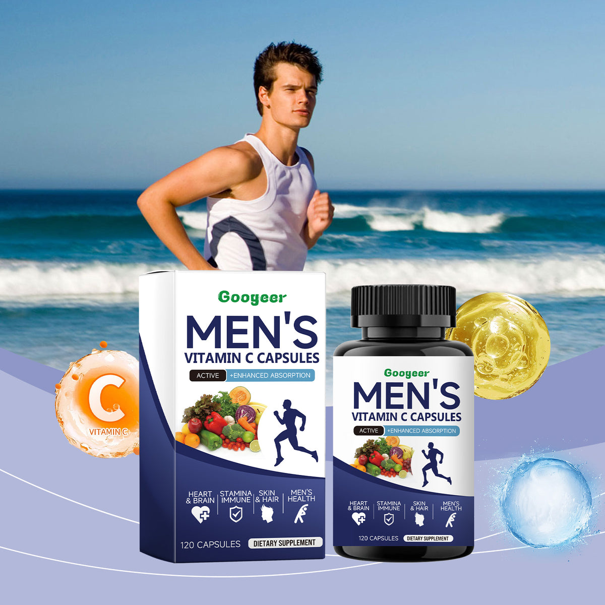 Men's Multivitamin with Enhanced Absorption — 120 Capsules