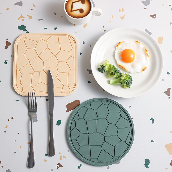 Non-Slip Heat Insulating Silicone Table Mat for Hot Dishes