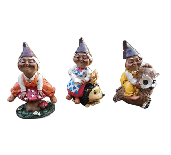Outdoor Witch Elf Garden Statue for Whimsical Yards