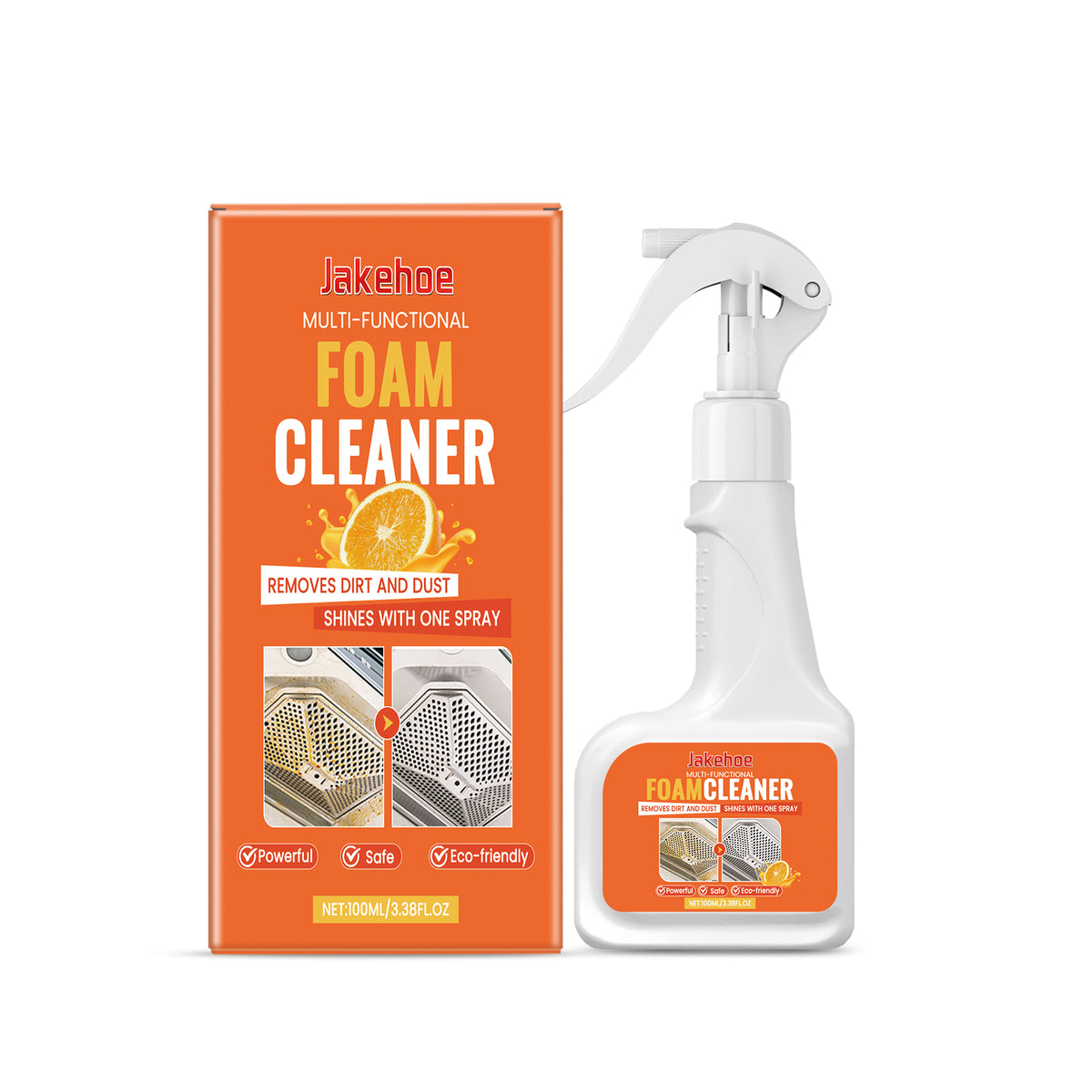 Multi-Purpose Foam Cleaner for Grease-Free Surface Shine