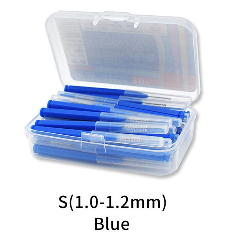 30Pcs/set I Shaped Interdental Brush Denta Floss Interdental