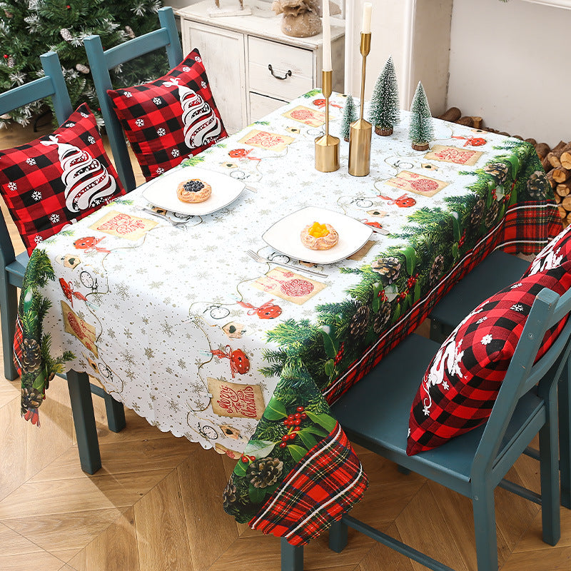 Christmas Tablecloth Festive Holiday Dining Table Decor