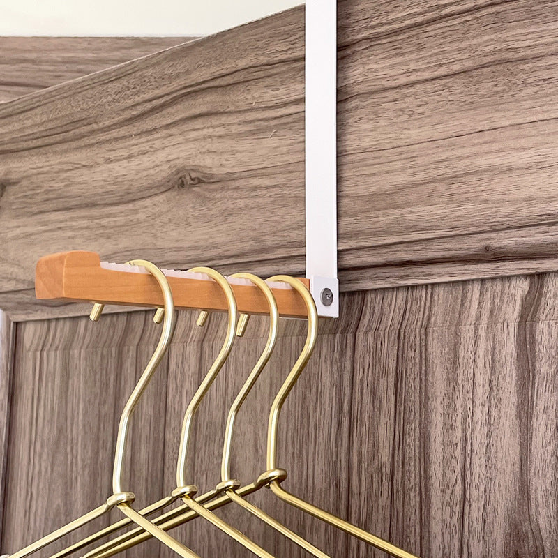 Wood Over Door Hook for Bags and Robes, No Drilling