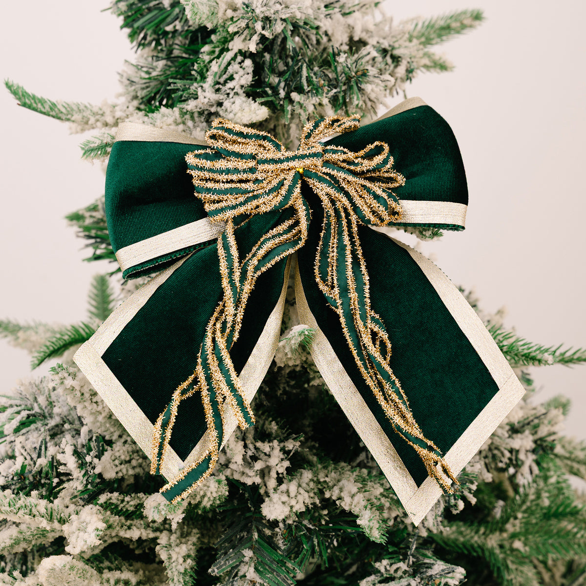 Velvet Christmas Bow for Elegant Holiday Tree Displays