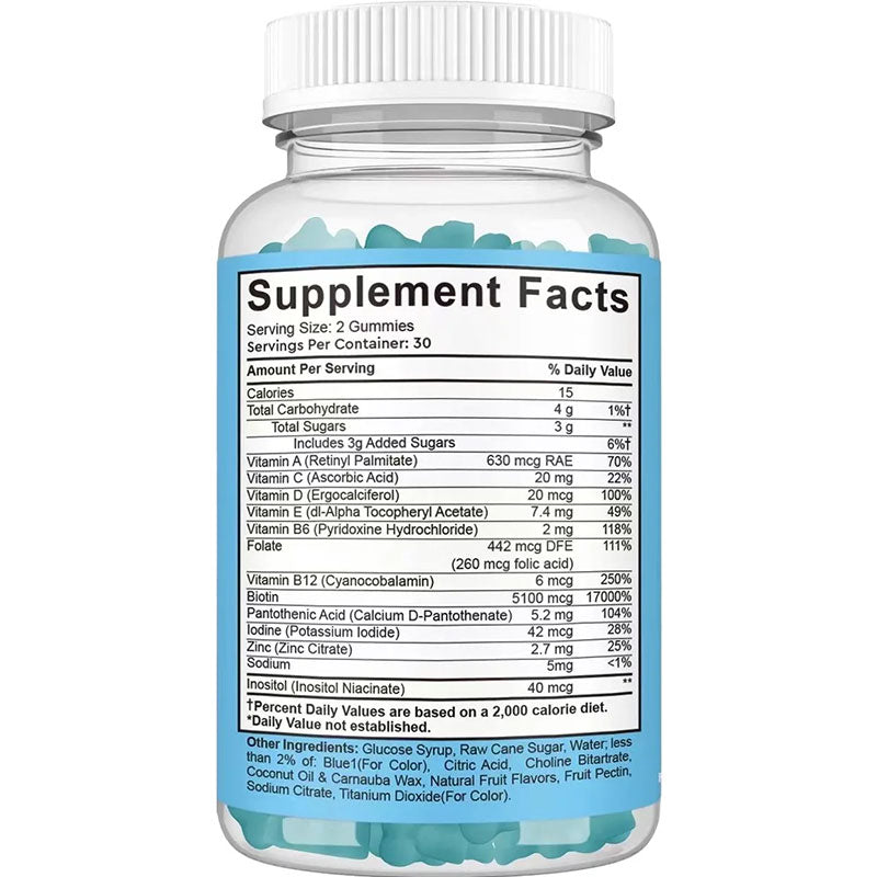 Biotin Hair Gummies — 13+ Vitamins for Growth & Damage Repair