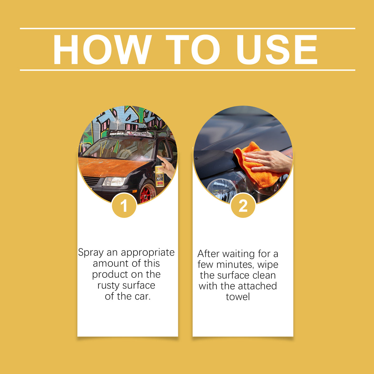 Automotive Rust Remover Spray for Cleaner Surfaces