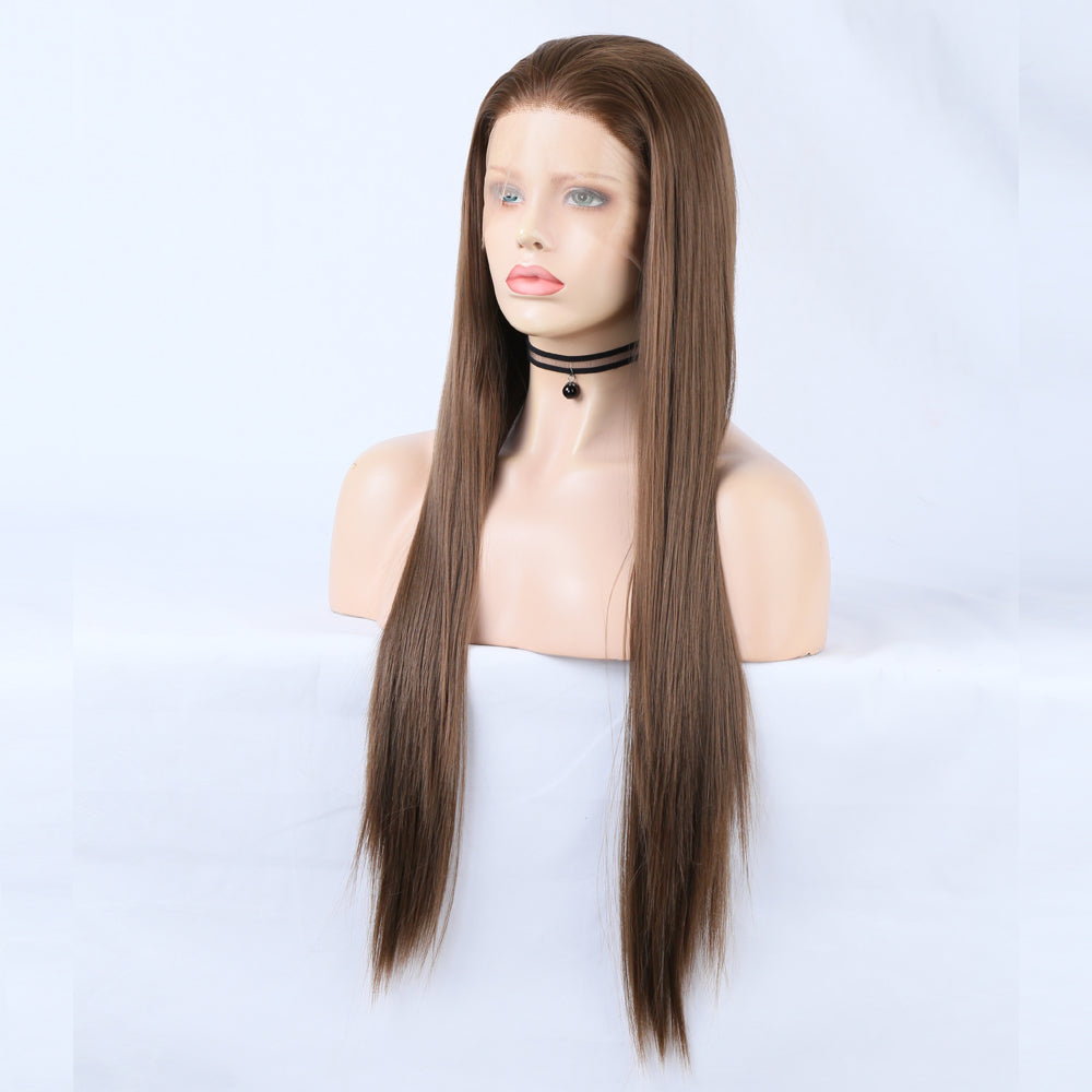 Lace Front Wig for Long, Sleek Brunette Hair Looks