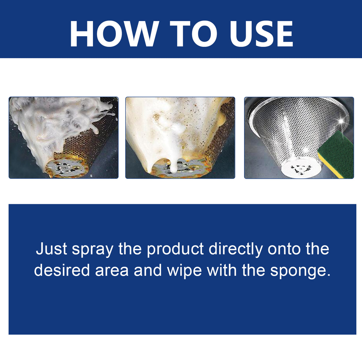 Kitchen Grease Cleaner Foam for Stubborn Grease Buildup