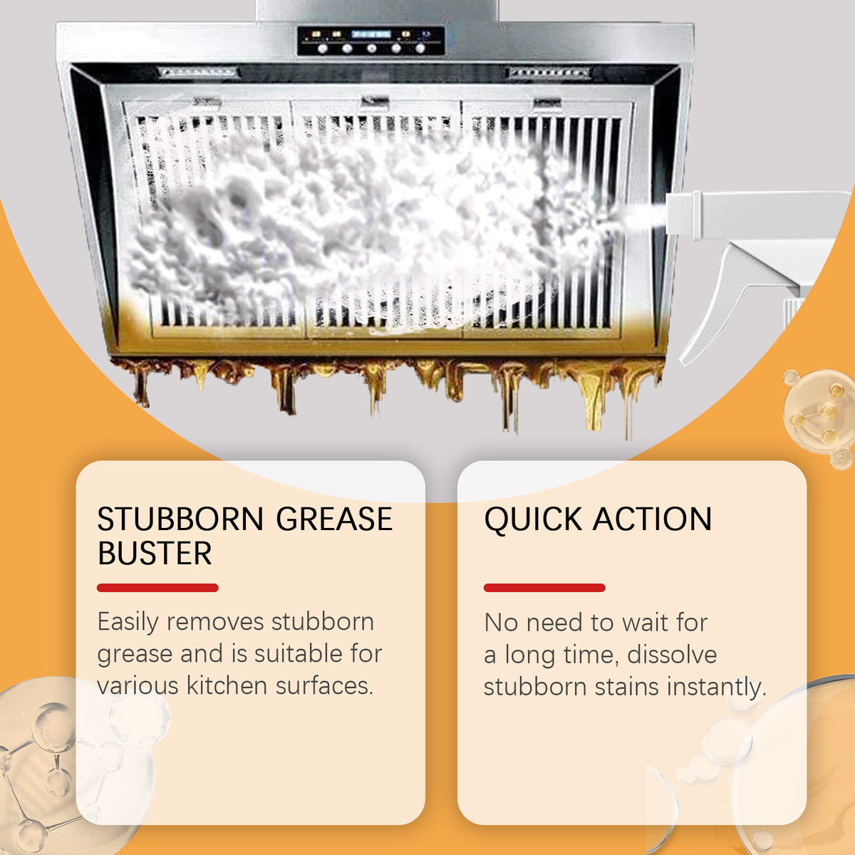 Kitchen Grease Cleaner Spray – Quick-Action Degreaser