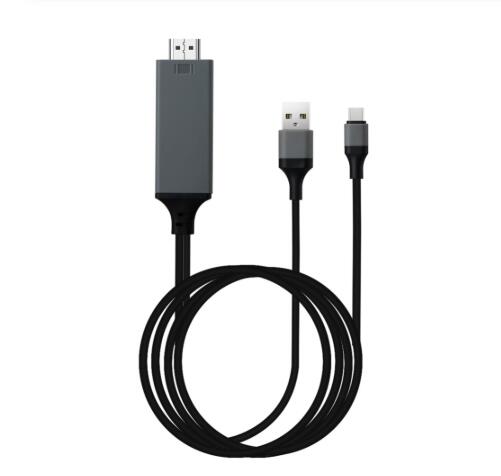 Type-C to HDMI Cable 4K, 3-in-1 Phone TV Mirroring