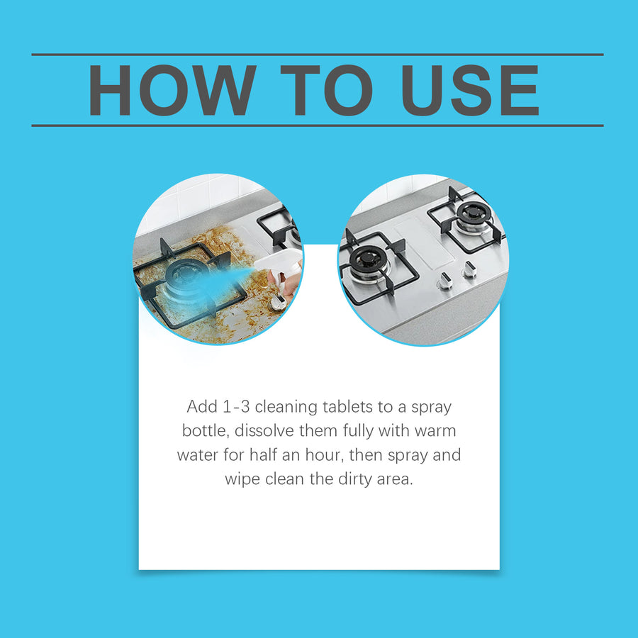 Multi-Purpose Cleaner Tablets - One Spray, Every Surface