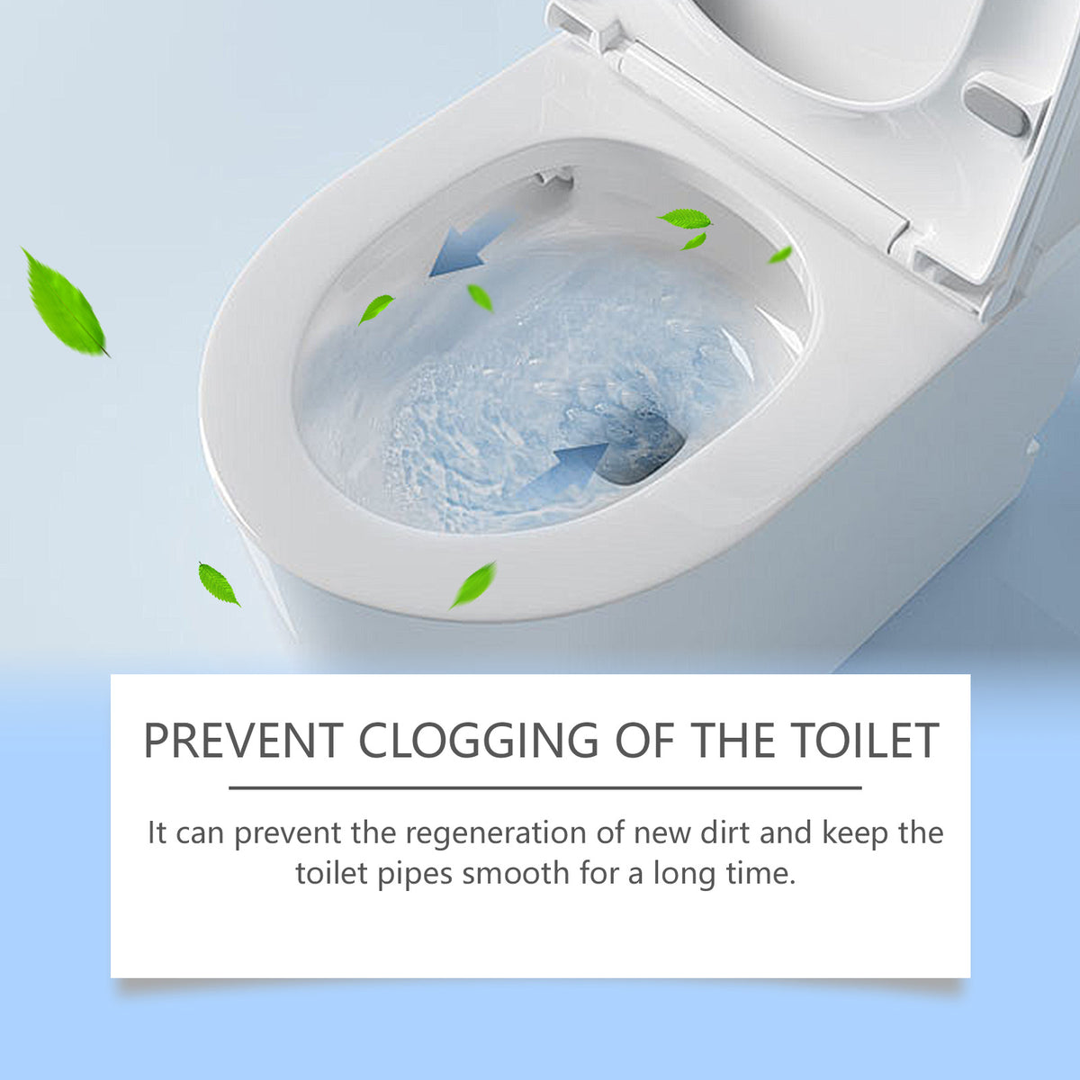 Toilet Drain Cleaning Powder for Blockages & Odors, 8 Sachets