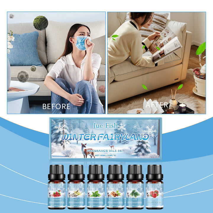Aromatherapy Oil Set for Cozy Winter Relaxation