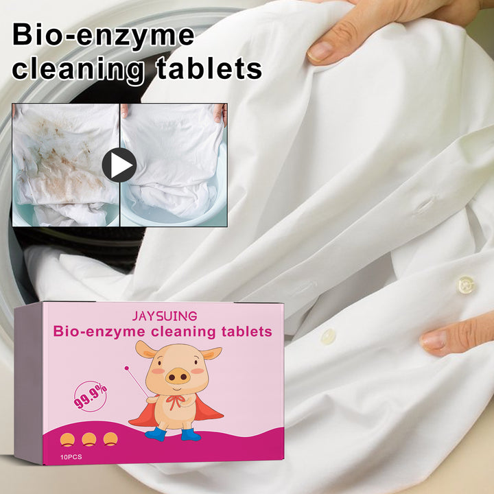 Bio-Enzyme Stain Remover Tablets for Stubborn Clothes