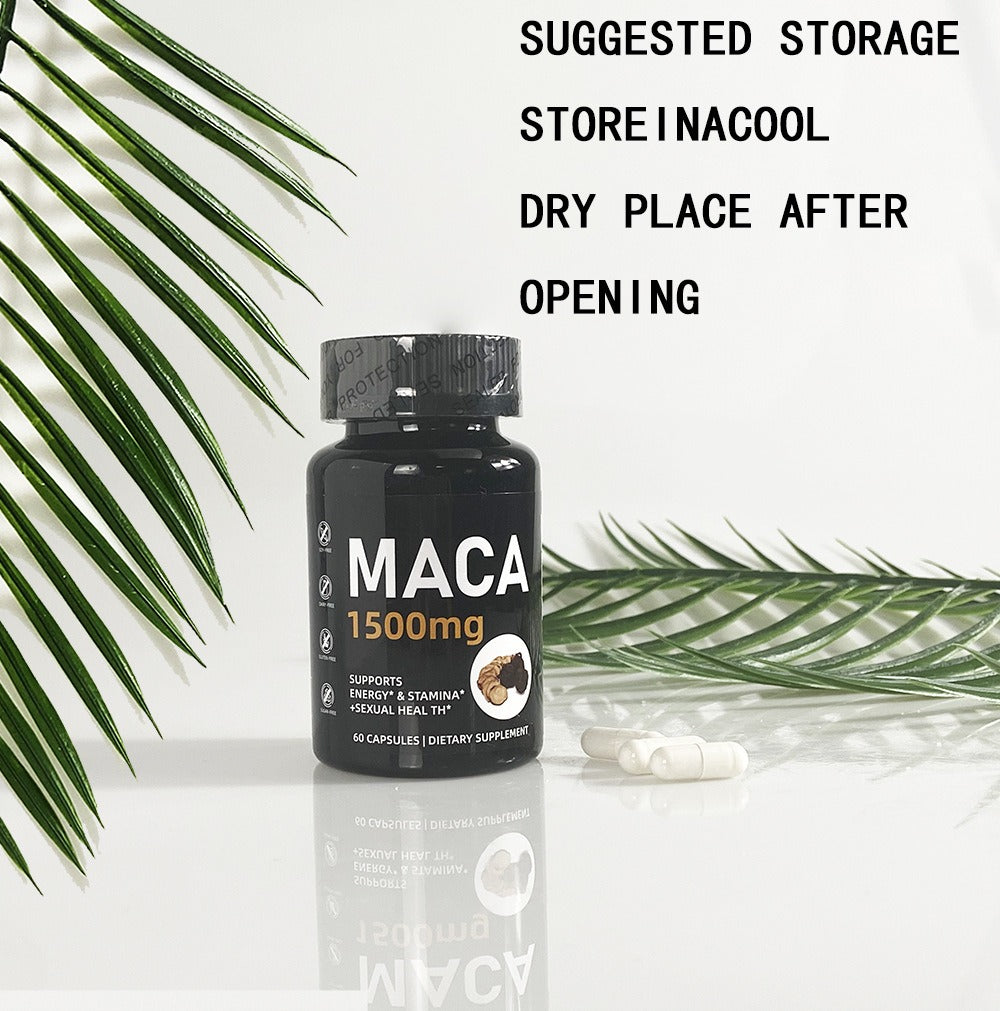 Maca Root Extract Capsules — 1500mg Natural Energy & Stamina