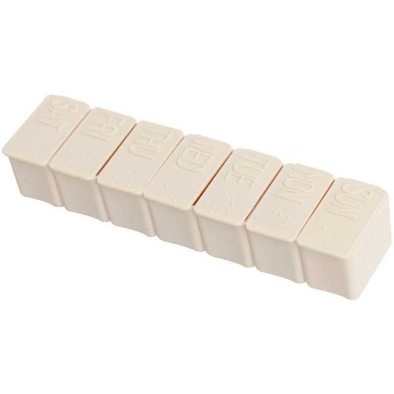 Weekly Pill Organizer — 7-Day Compartments for Daily Dosing