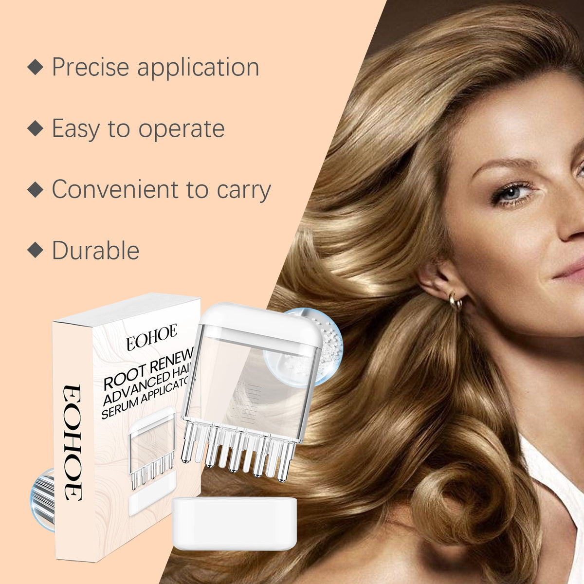 Scalp Essence Applicator for Precise Root Treatment