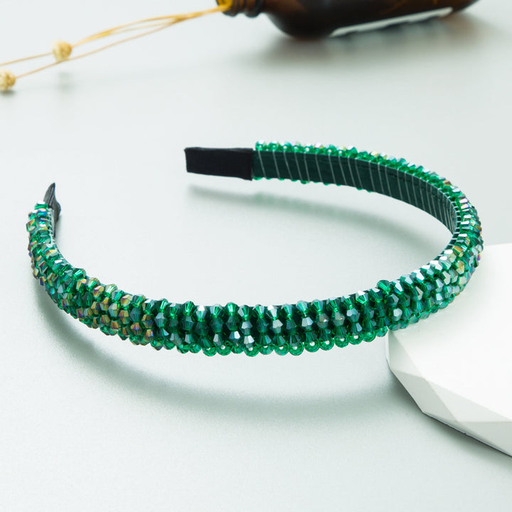 Crystal Bead Hair Band for Sparkling Polished Styles