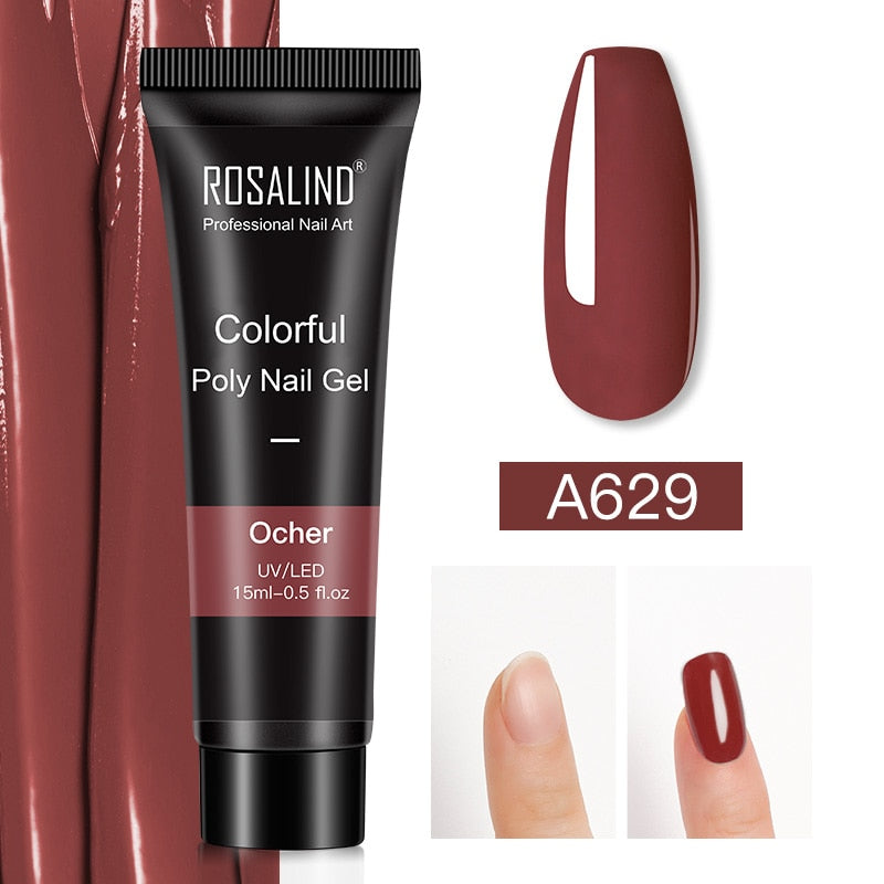 Glitter Poly Nail Gel Extensions for Salon-Style Sparkle