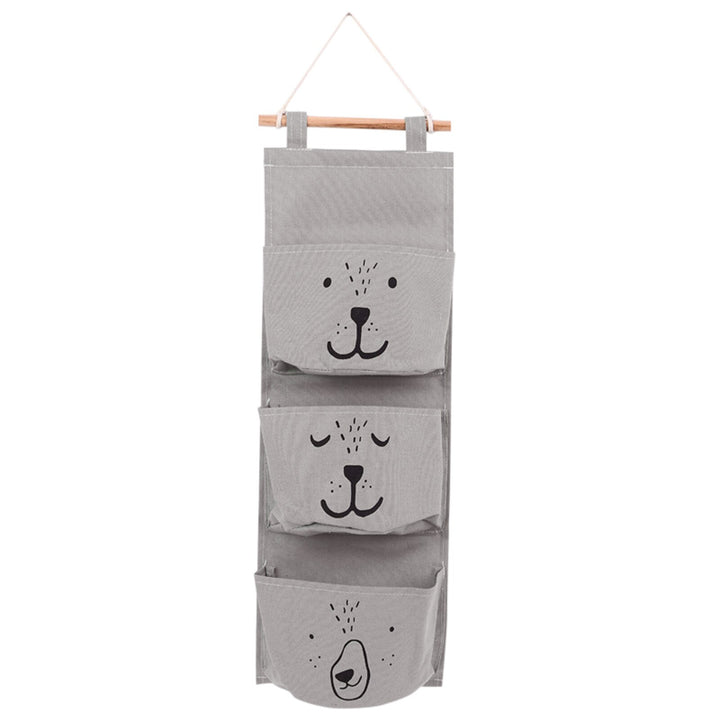 3-Pocket Hanging Wall Organizer for Nursery Storage