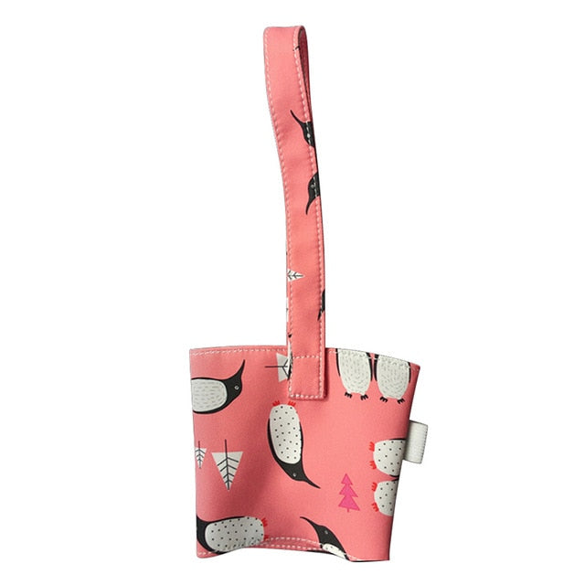 Cute Cotton Cup Carrier for Milk Tea and Juice Hands-Free