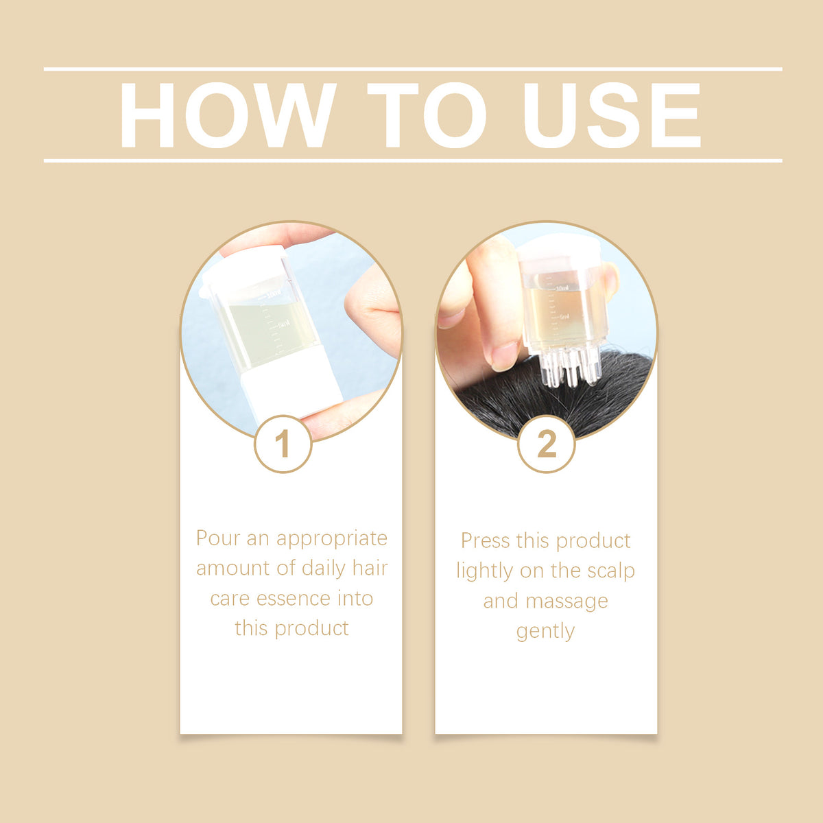 Scalp Massage Brush for Tension Relief & Hair Luster