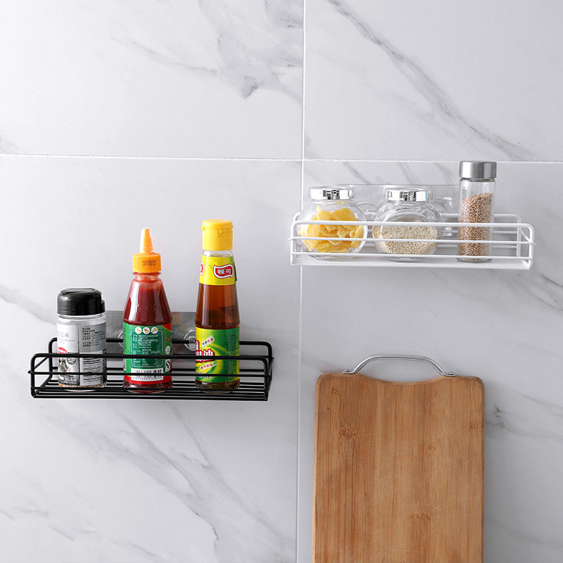 Punch-Free Bathroom Wall Rack for Toilet & Sink Storage